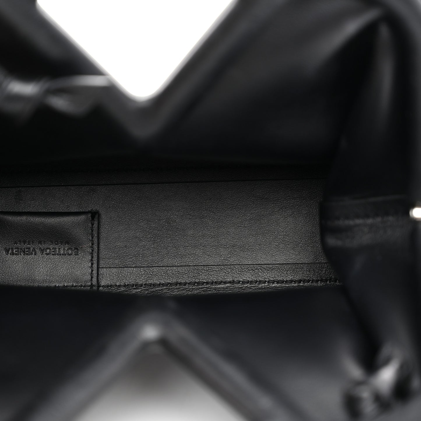 Calfskin Small The Point Triangle Bag Black