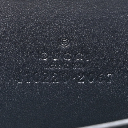Gucci GG Supreme Monogram Blooms Zip Around Card Case Wallet Beige Blue Navy 6 of 7