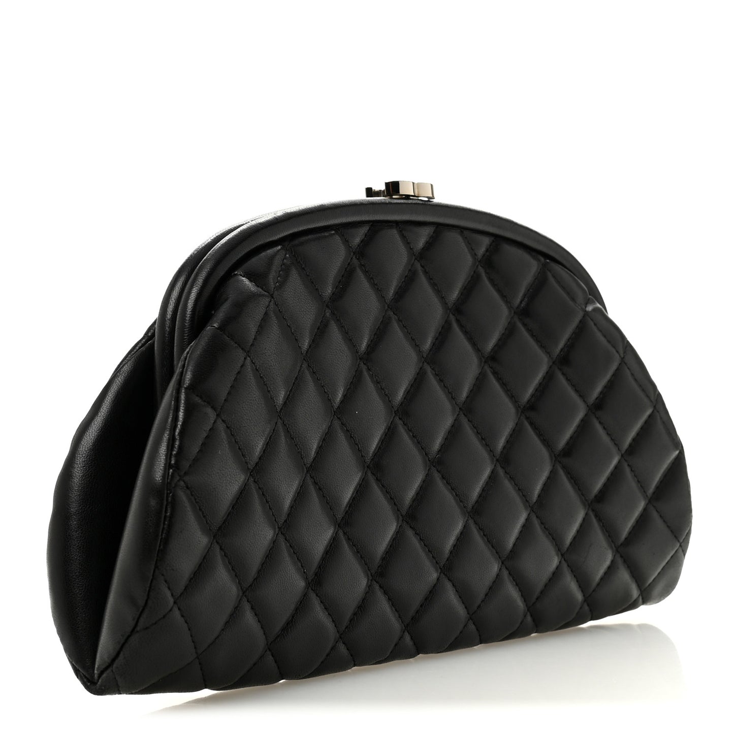 Lambskin Quilted Timeless Clutch Black