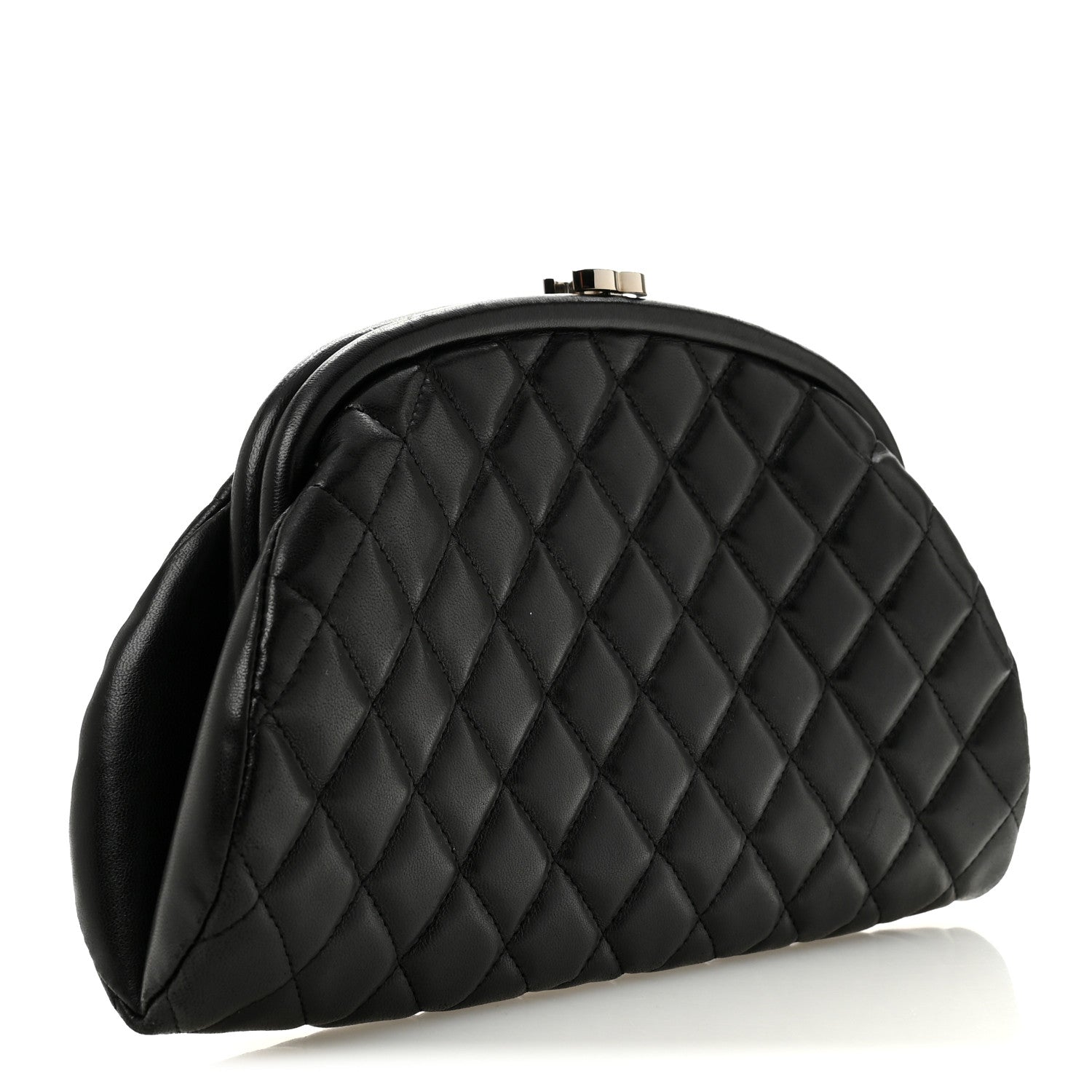 Chanel Lambskin Quilted Timeless Clutch Black 3 of 10