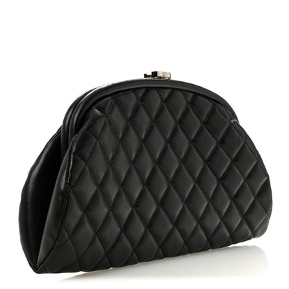 Chanel Lambskin Quilted Timeless Clutch Black 3 of 10