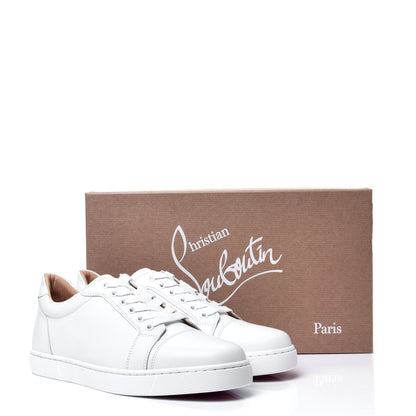 Christian Louboutin Calfskin Vieira Flat Sneakers 38 White 10 of 10