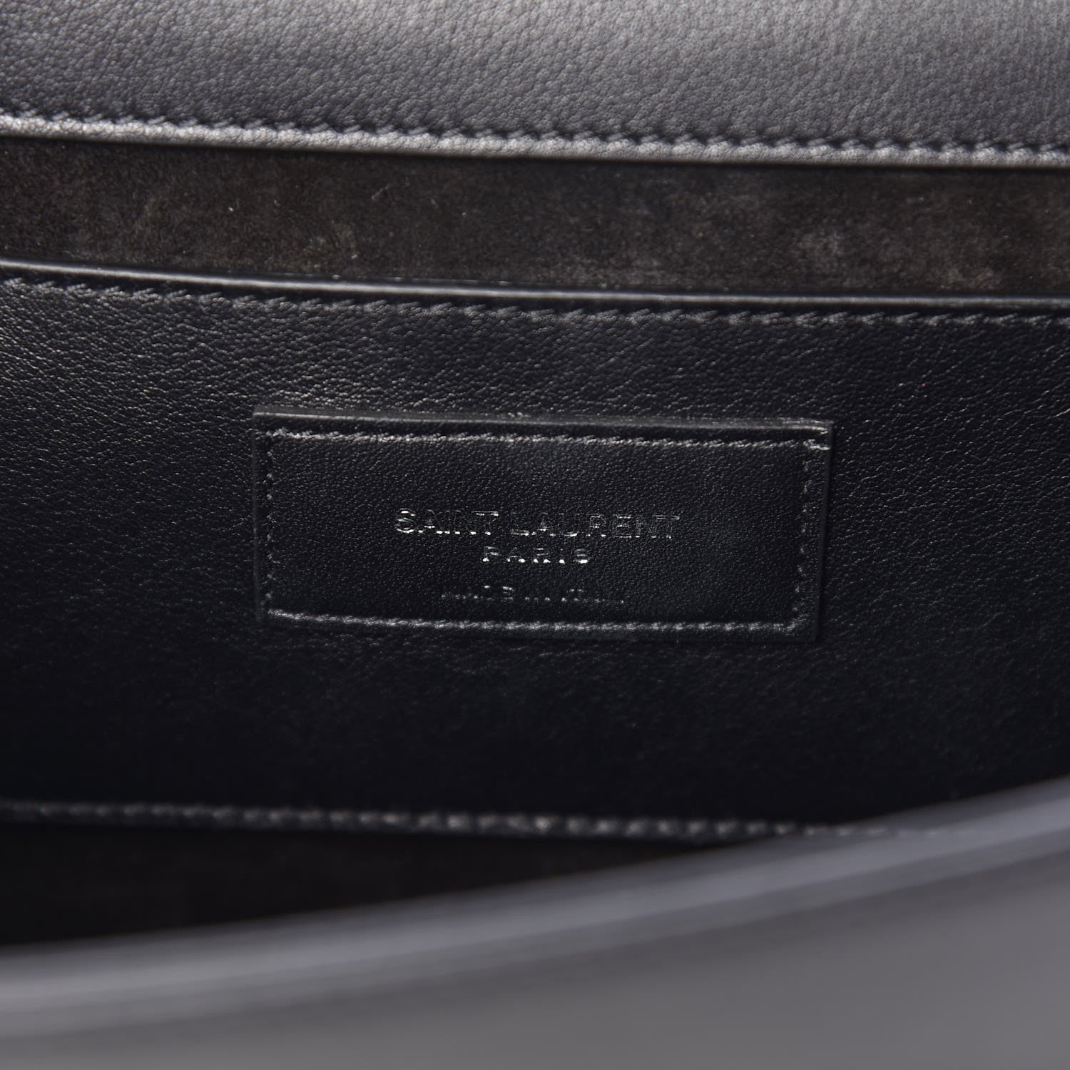 Saint Laurent Calfskin Embellished Medium Monogram Kate Satchel Black 6 of 11