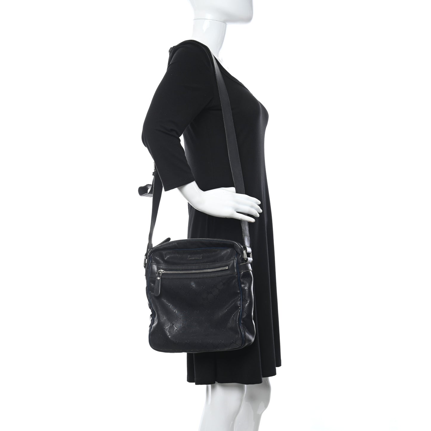 Imprime Monogram Medium Messenger Bag Navy