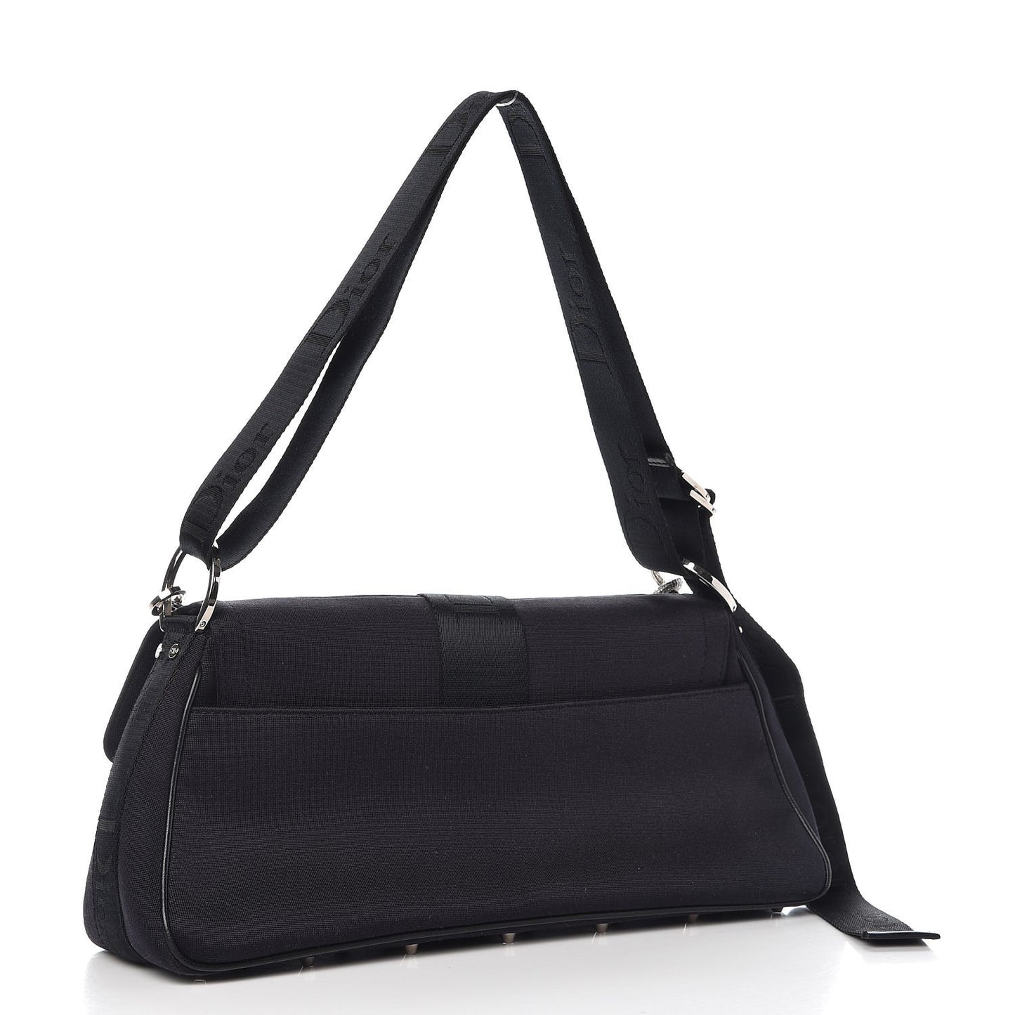 Silk Jersey Crystal Hardcore Clutch Black