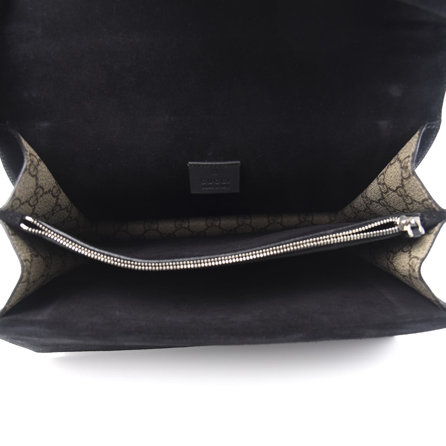 GG Supreme Monogram Medium Dionysus Shoulder Bag Black