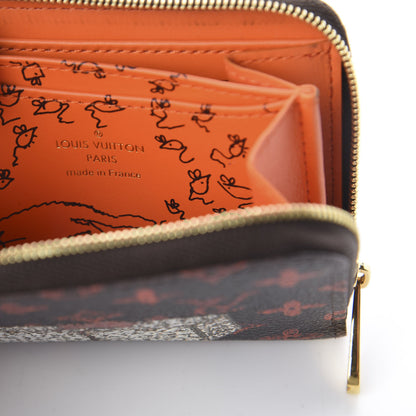 Louis Vuitton Catogram Zippy Coin Purse Marron 5 of 5