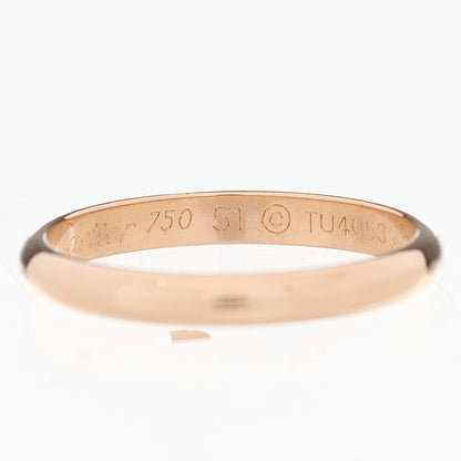 Cartier 18K Pink Gold 2.5mm 1895 Wedding Band Ring 51 5.75 5 of 5