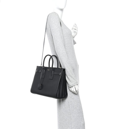 Saint Laurent Smooth Calfskin Small Sac De Jour Black 2 of 10