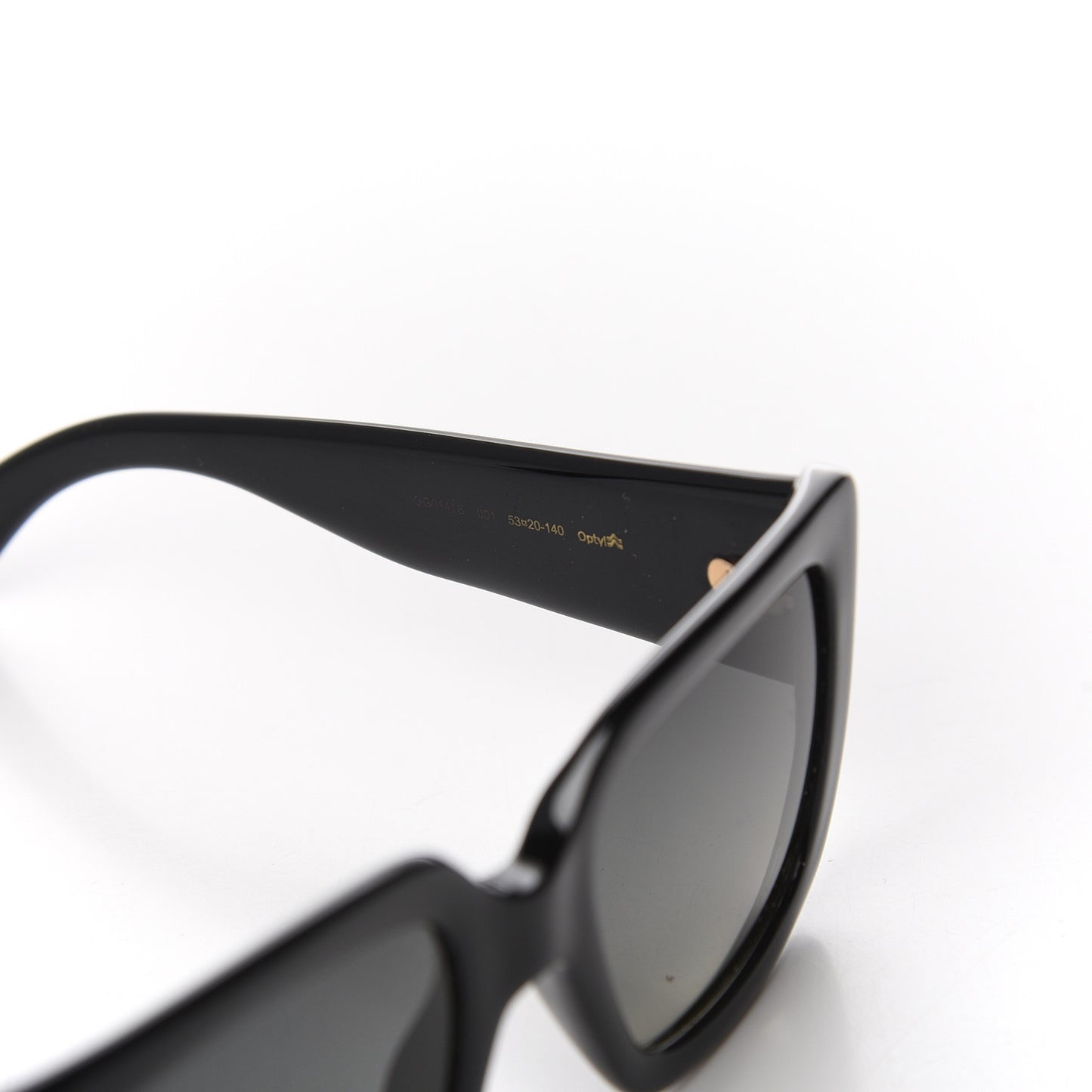 Acetate Square Frame Sunglasses GG0141S Black