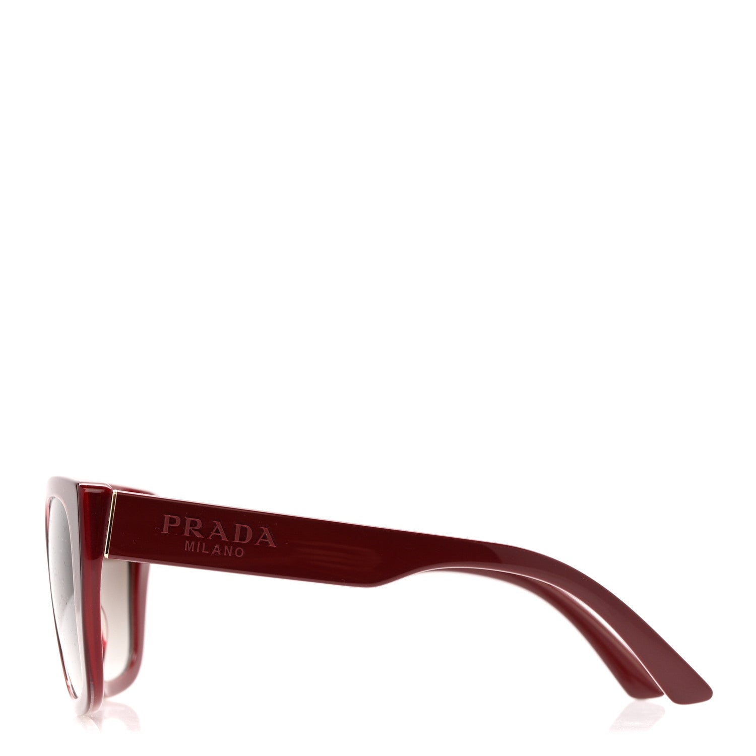 PRADA キャットアイサングラス ブラウン・レッド Prada Cat Eye Sunglasses SPR 24XS Burgundy 1830644 – FASHIONPHILE