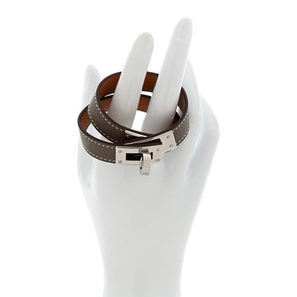 Hermes Swift Kelly Double Tour Bracelet T1 Etoupe 2 of 4