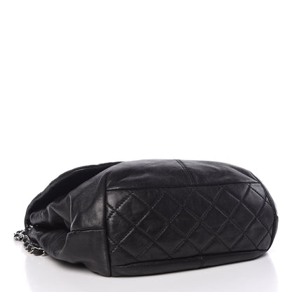 Chanel Shiny Lambskin Quilted Medium Trianon Messenger Flap Black 4 of 12