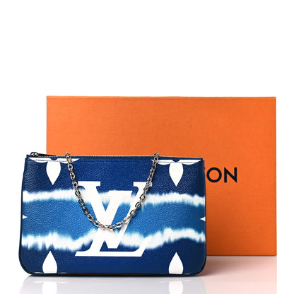 Louis Vuitton Monogram Giant Escale Double Zip Pochette Blue 11 of 11