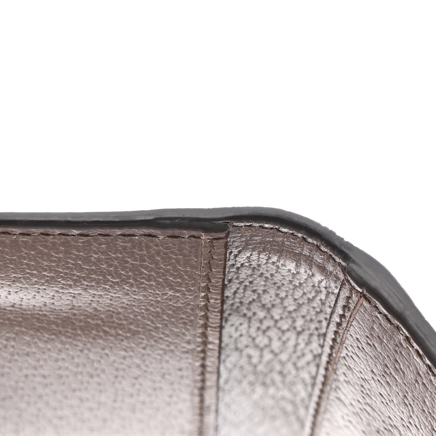 GG Supreme Monogram Textured Dollar Calfskin Web Ophidia Overlay Zip Around Card Case Wallet Beige Ebony New Acero