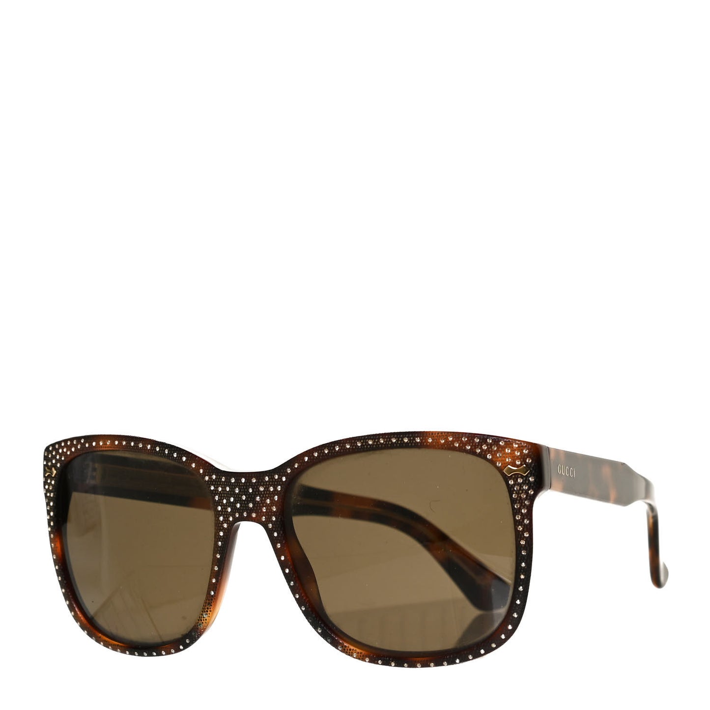 Rhinestone Acetate Square Sunglasses 3871/S Tortoise