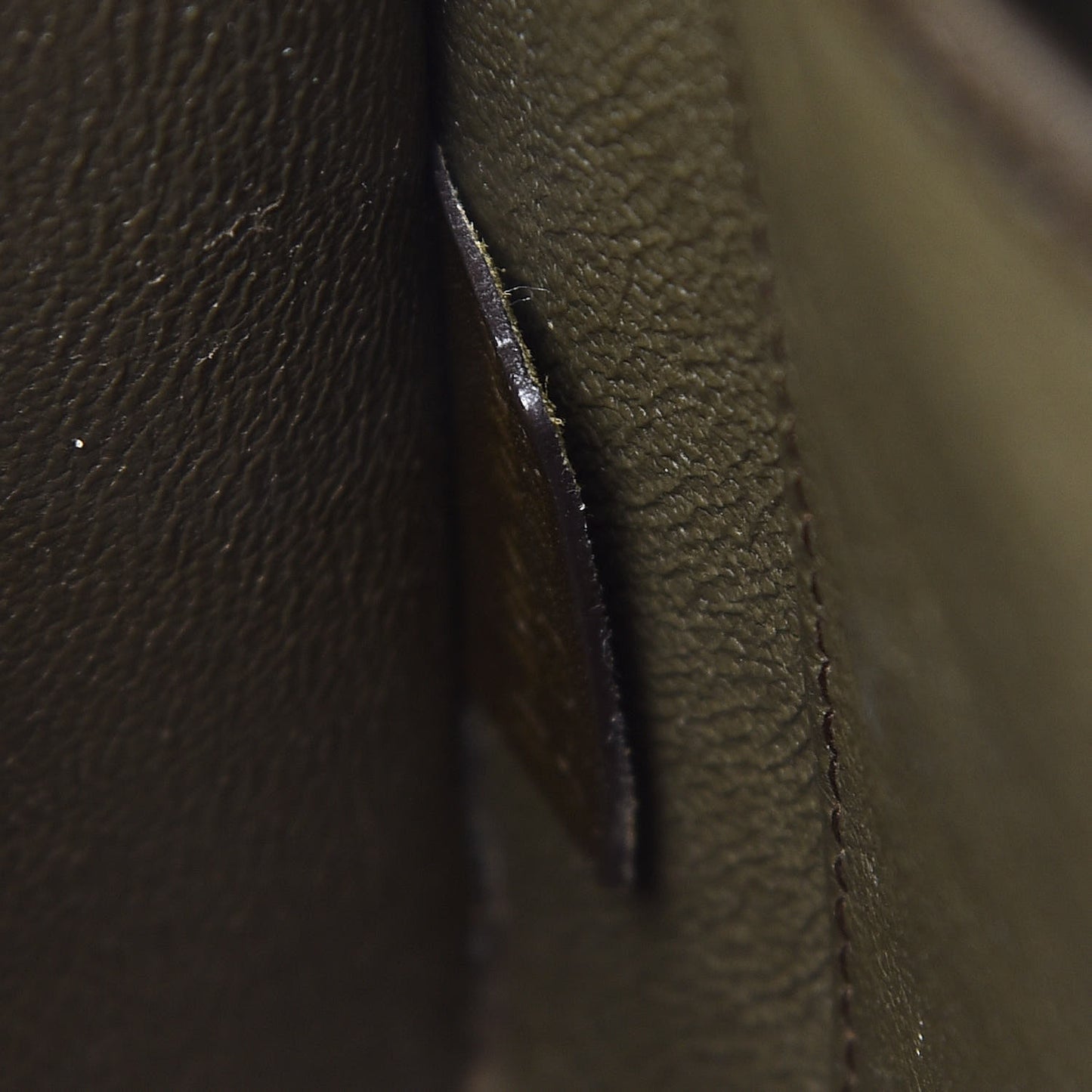 Smooth Calfskin Nano Tri-Color Luggage Khaki