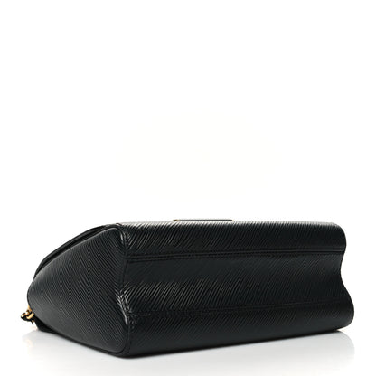 Louis Vuitton Epi Twist Shoulder Bag MM Matte Black Gold 4 of 10