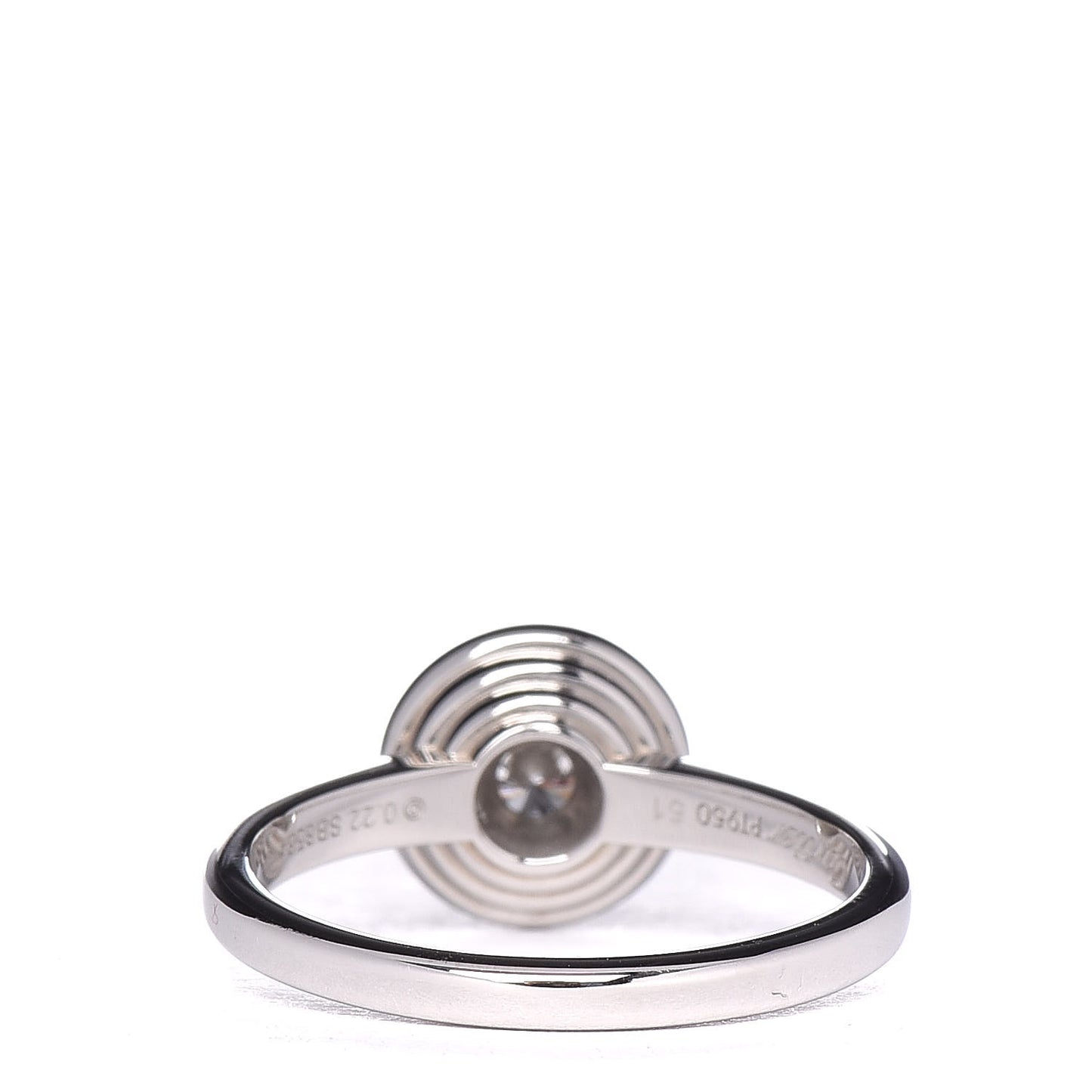 Platinum Diamond .22ct D'Amour Engagement Ring 51 5.75