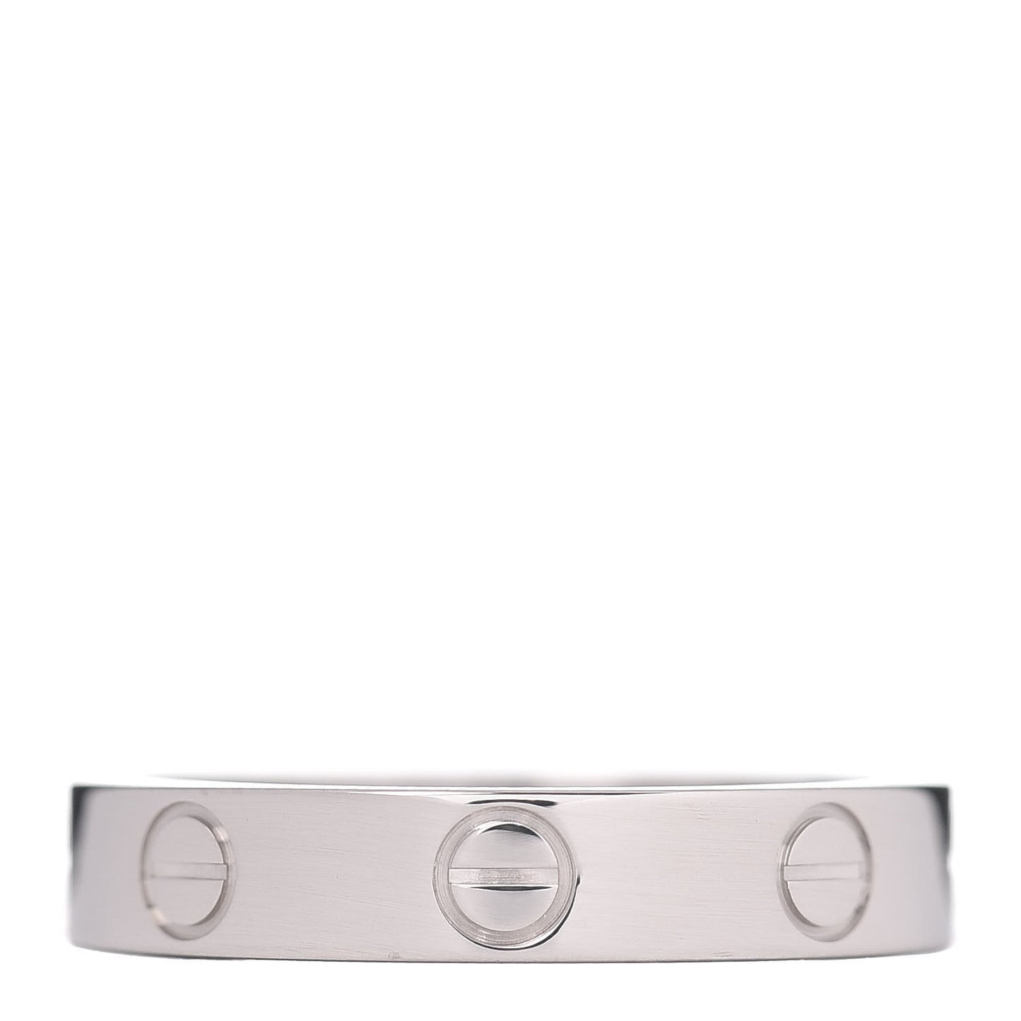 18K White Gold 3.5mm LOVE Wedding Band Ring 51 5.75