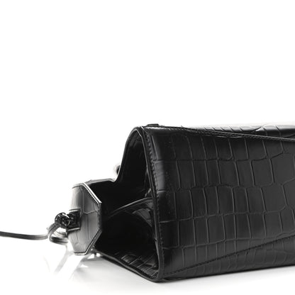 Balenciaga Semi Shiny Calfskin Crocodile Embossed Neo Classic Black Hardware S City Black 8 of 9