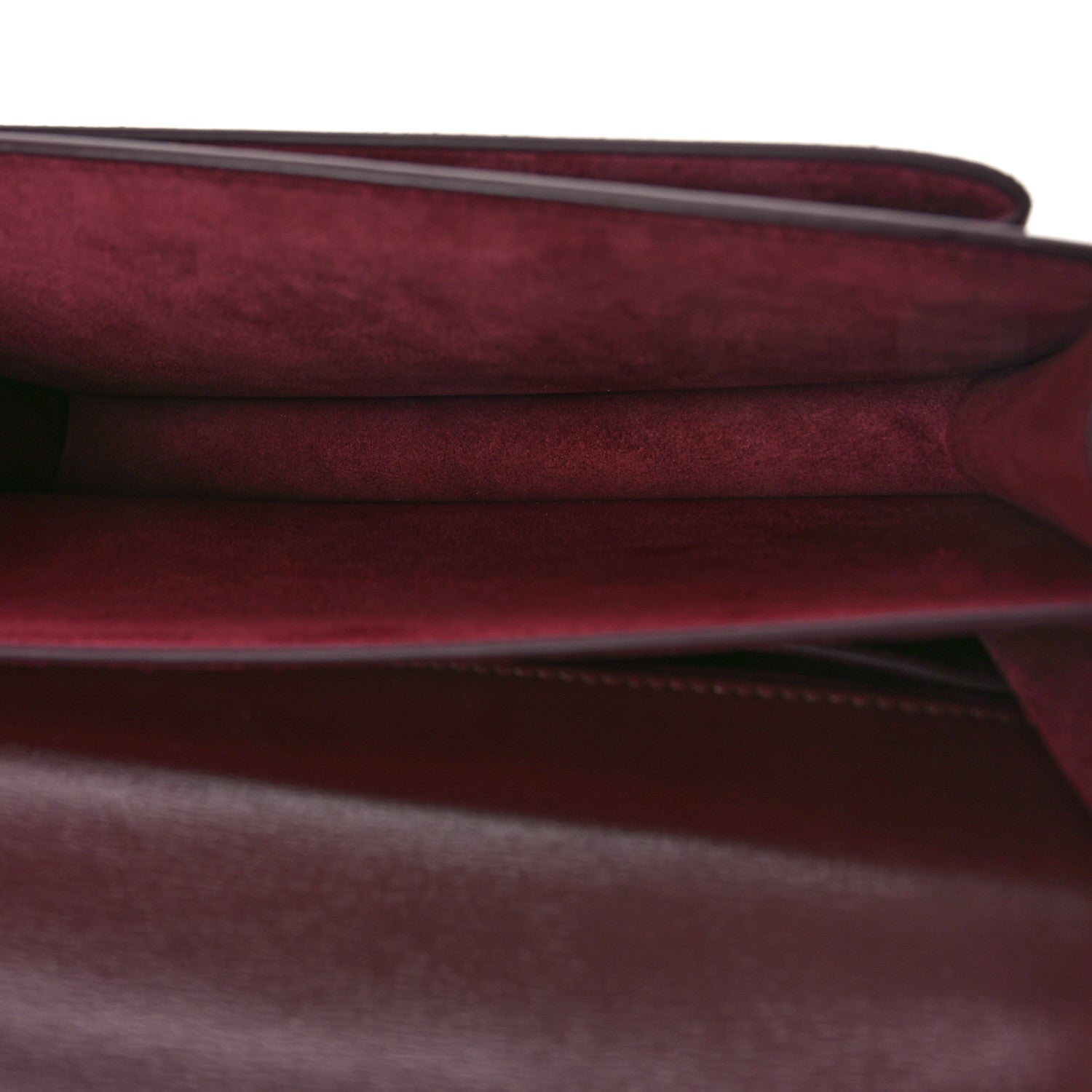 Saint Laurent Calfskin Snakeskin Suede Medium Monogram Sunset Burgundy 5 of 11