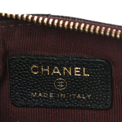 Chanel Caviar Quilted Small Cosmetic Case Black 6 of 12