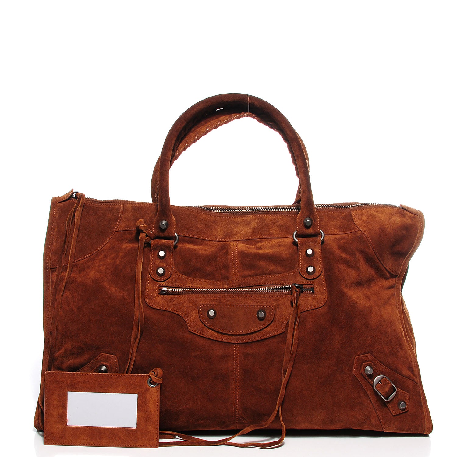 Balenciaga Baby Daim Suede Work Chataigne 5 of 15