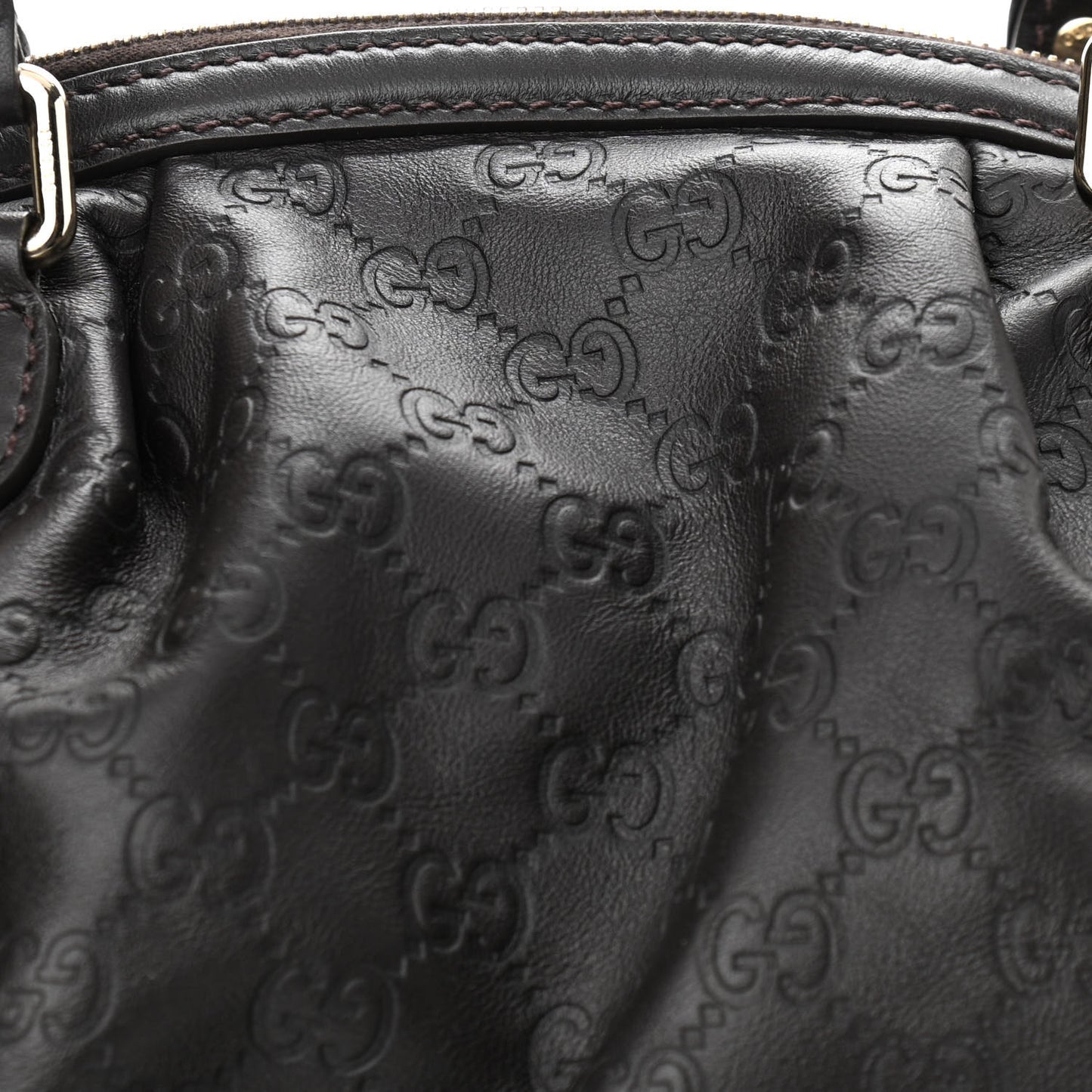 Guccissima Medium Sukey Boston Chocolate