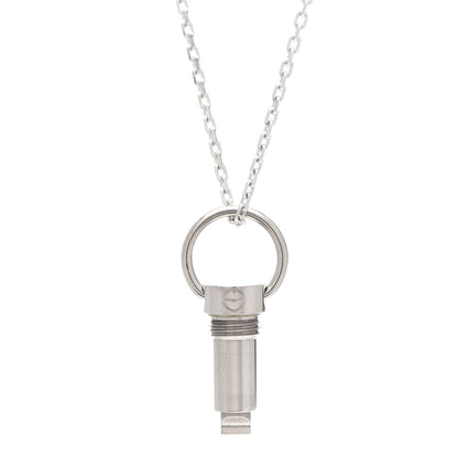 Cartier 18K White Gold LOVE Screwdriver Pendant Necklace 5 of 7