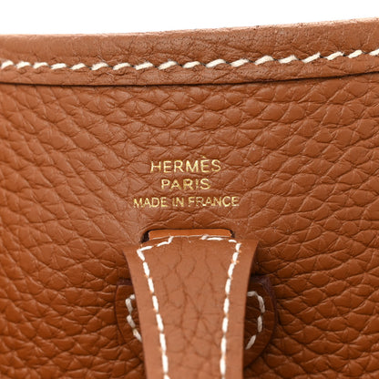 Hermes Taurillon Clemence Evelyne TPM Gold 6 of 12