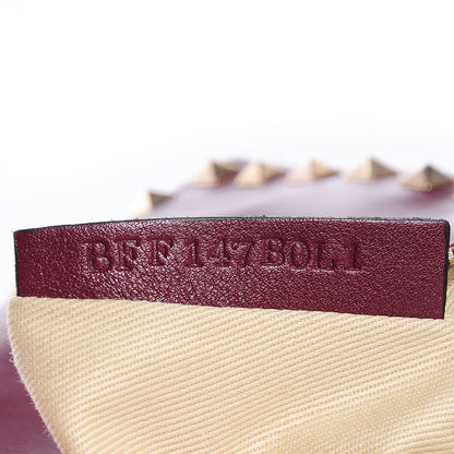 Valentino Garavani Vitello Large Rockstud Zip Wristlet Pouch Rubin 8 of 8