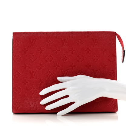 Louis Vuitton Empreinte Monogram Toiletry Pouch 26 Scarlet 2 of 9