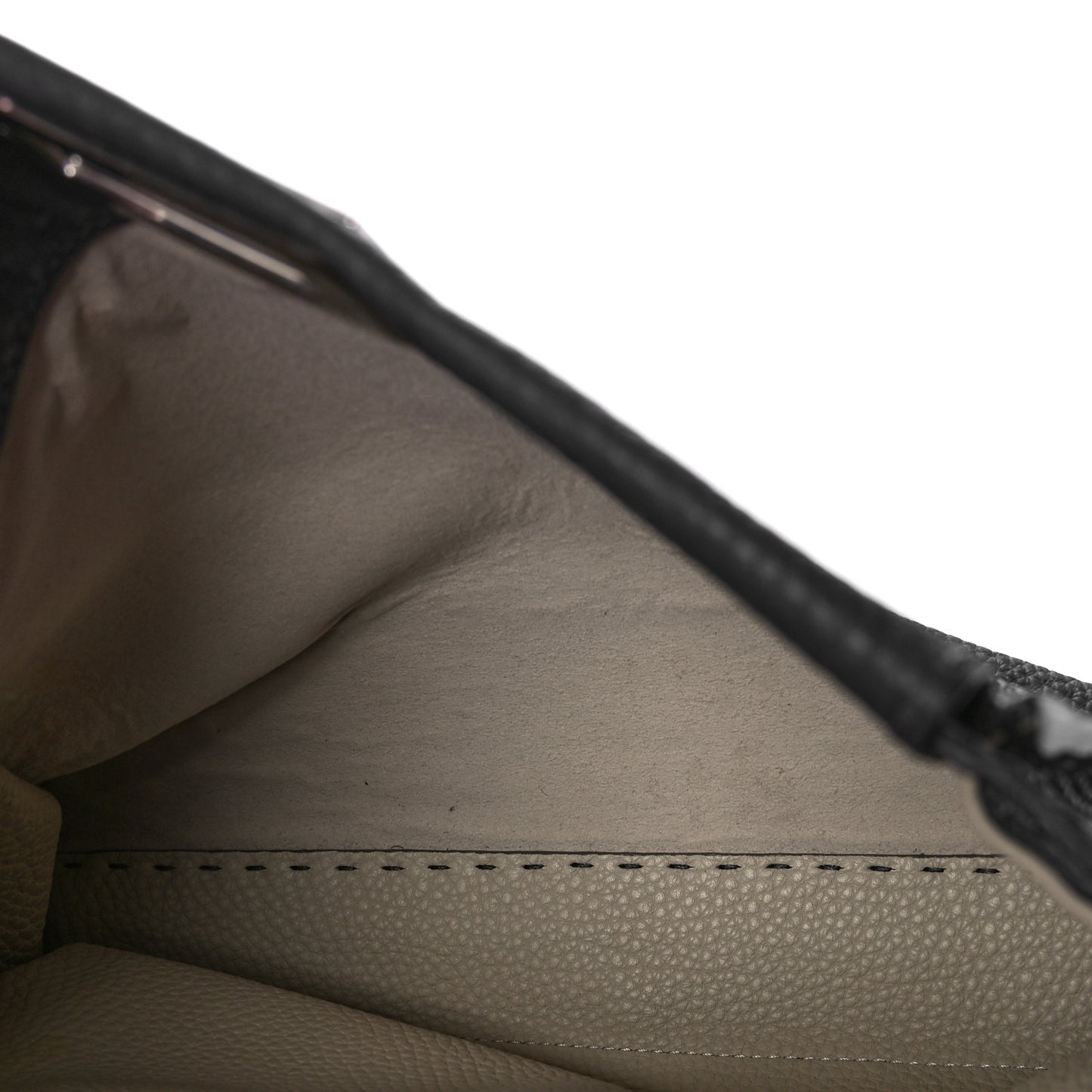 Cuoio Romano Selleria Bi-Color Medium Peekaboo Iconic Satchel Asfalto Latte