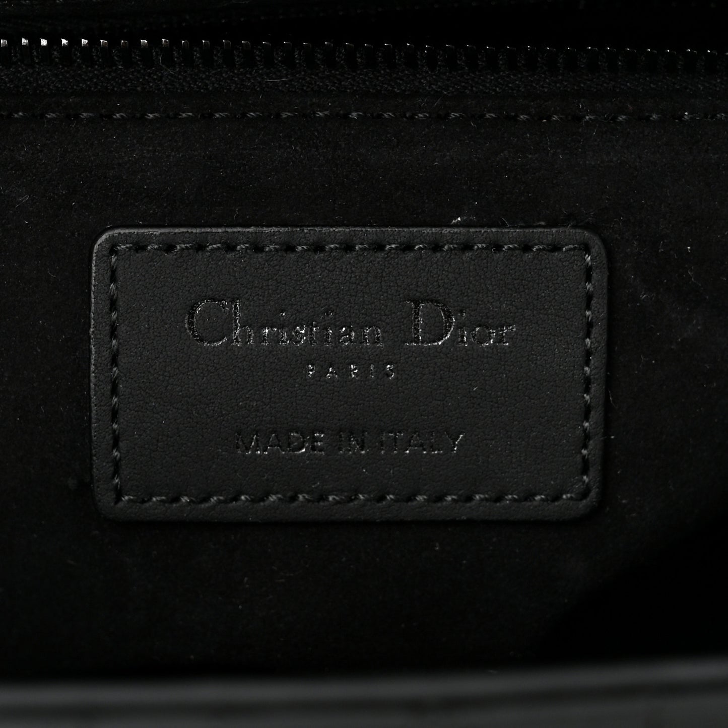 Ultra Matte Calfskin Cannage Medium Lady Dior Black