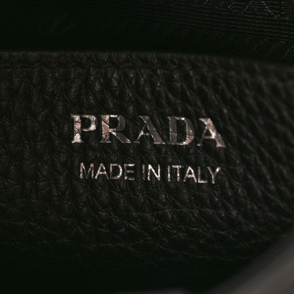 Prada Vitello Daino Soft Mini Hobo Messenger Bag Black 6 of 8