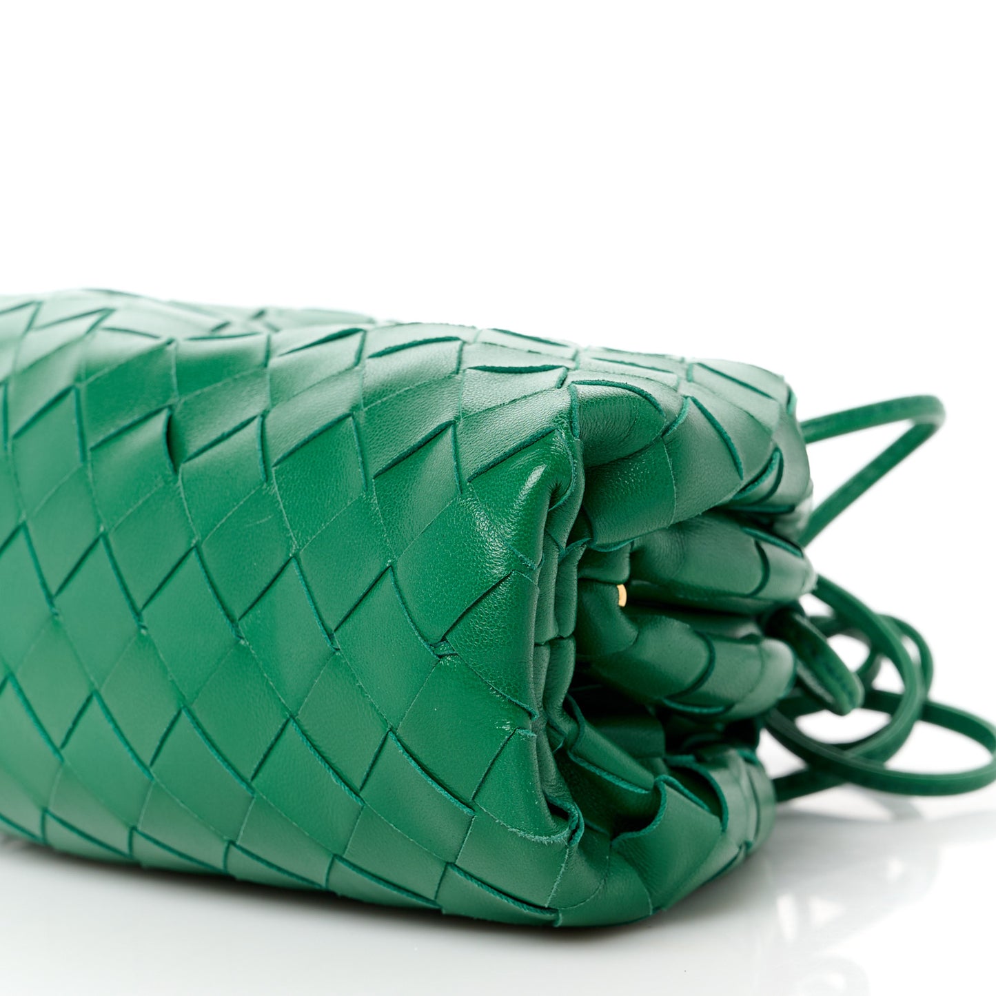 Nappa Intrecciato The Mini Pouch Racing Green