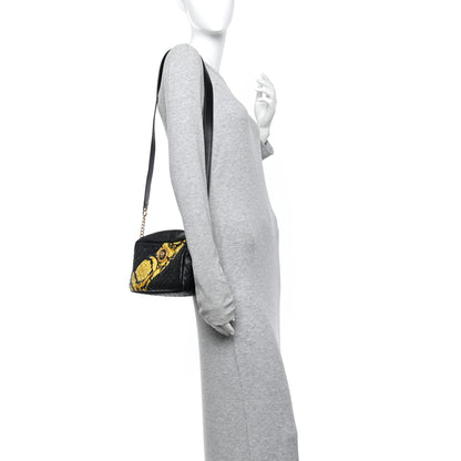 Versace Nappa Quilted Icon Printed Small Camera Bag Black 2 of 12