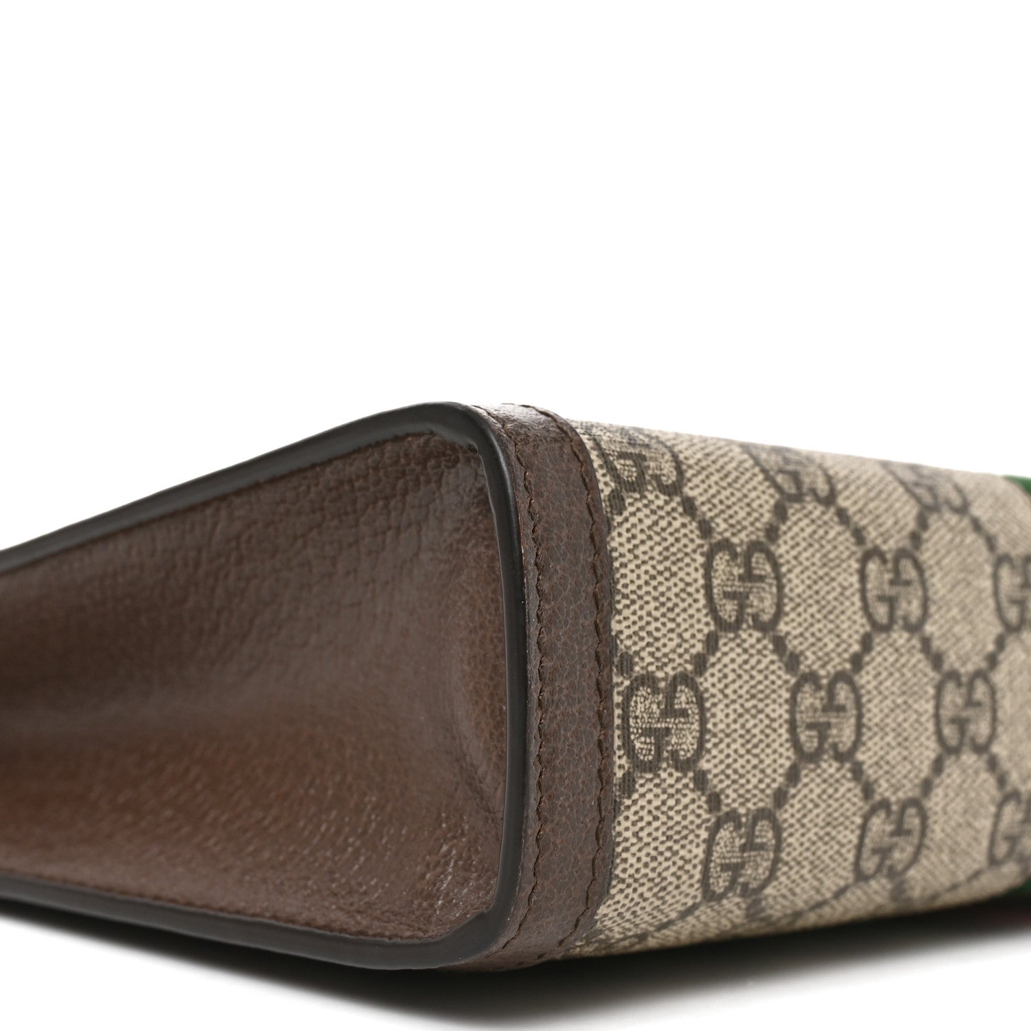 Gucci GG Supreme Monogram Web Ophidia Pouch Brown 8 of 9