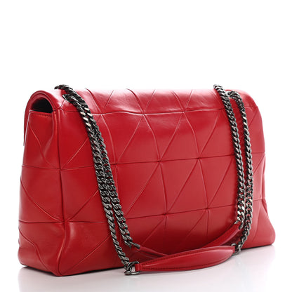 Saint Laurent Lambskin Patchwork Monogram Large Jamie Red 7 of 25