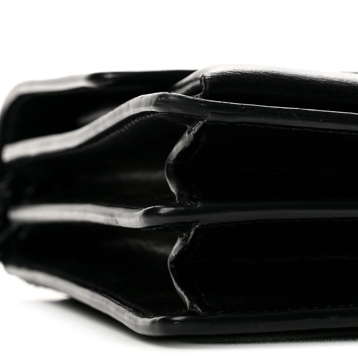 Saint Laurent Calfskin Medium Monogram Monochrome Sunset Black 9 of 13