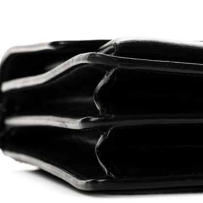 Saint Laurent Calfskin Medium Monogram Monochrome Sunset Black 9 of 13