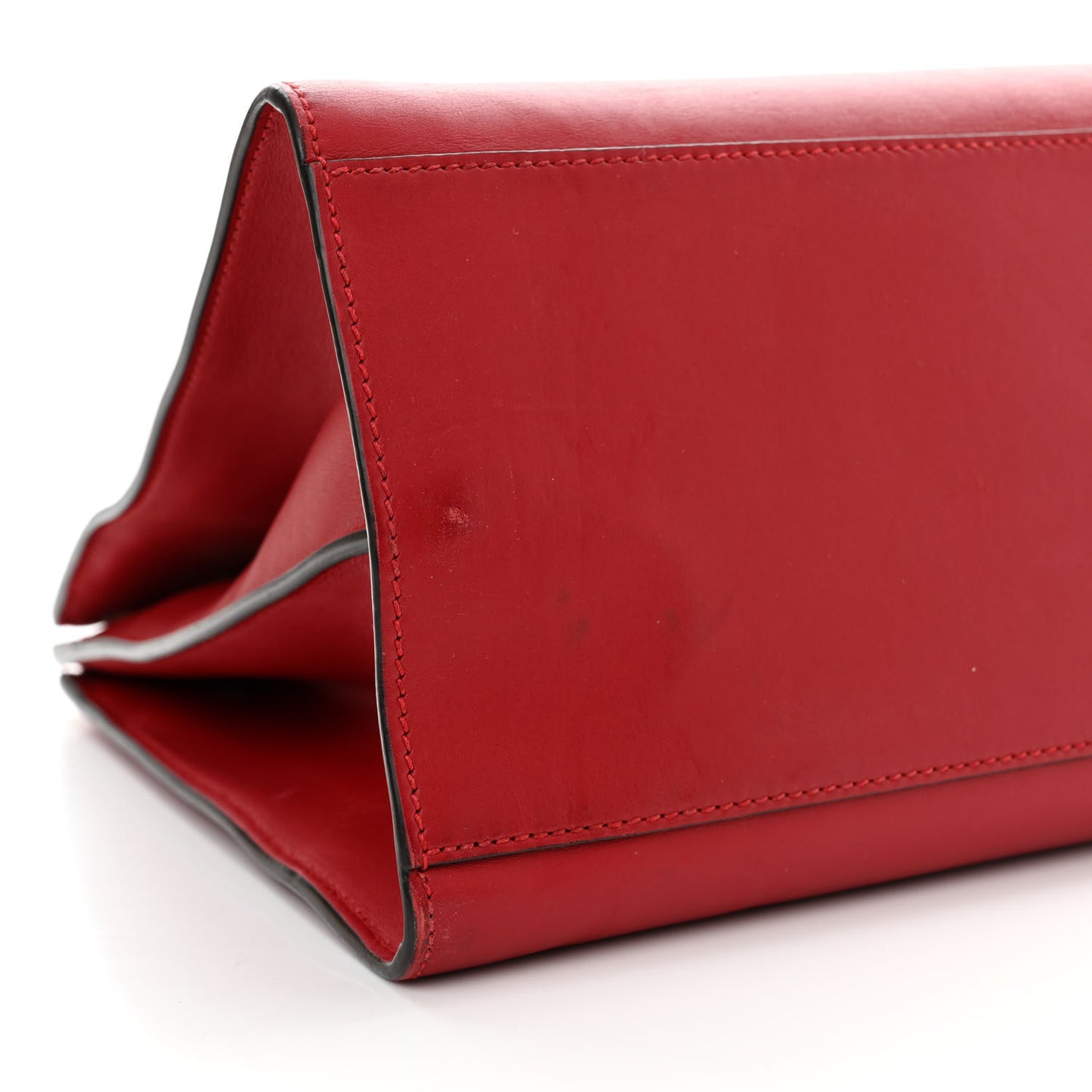Nappa Bamboo Web Medium Nymphaea Top Handle Bag Hibiscus Red