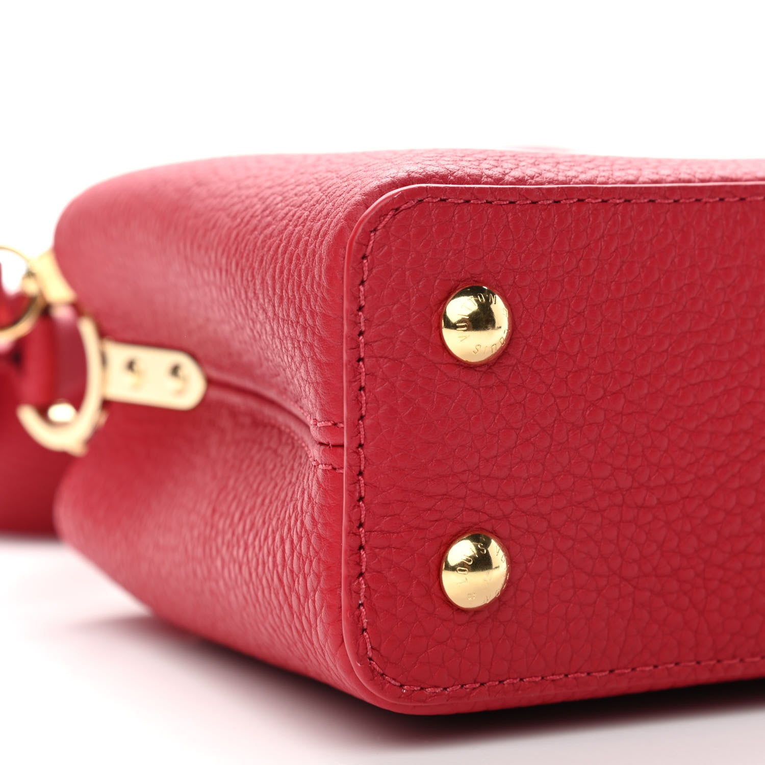 Louis Vuitton Taurillon Mini Capucines Scarlet 7 of 8