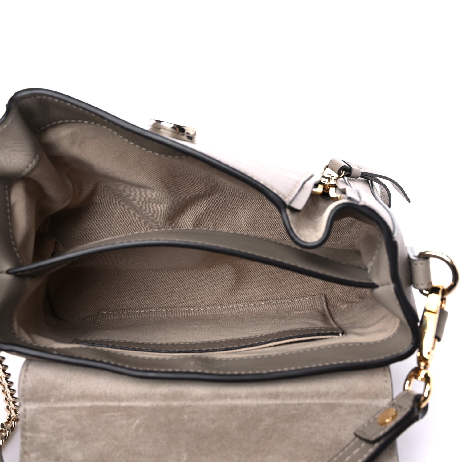 Chloe Calfskin Mini Faye Day Shoulder Bag Motty Grey 4 of 10