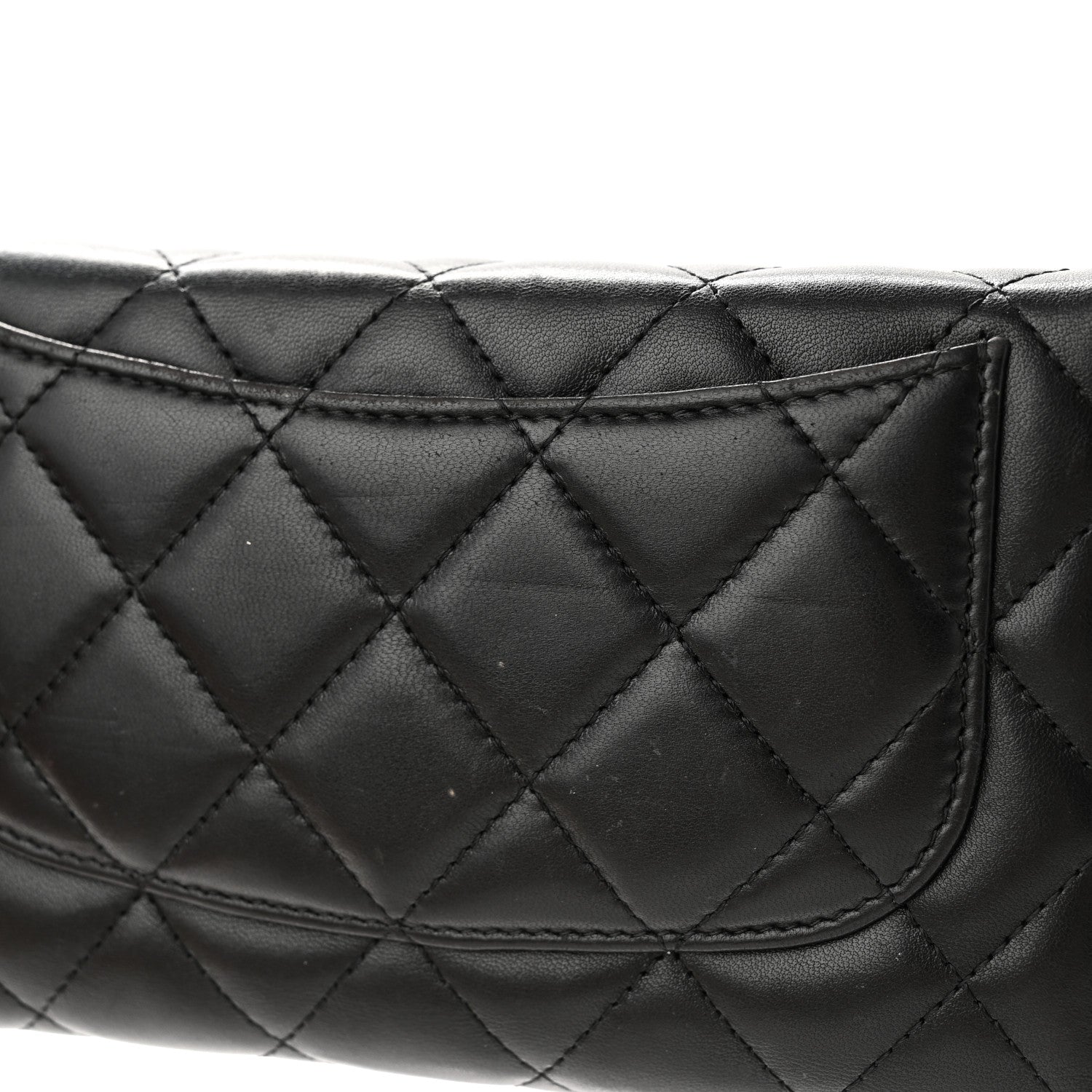 Chanel Lambskin Quilted Large Flap Wallet Black 11 of 18