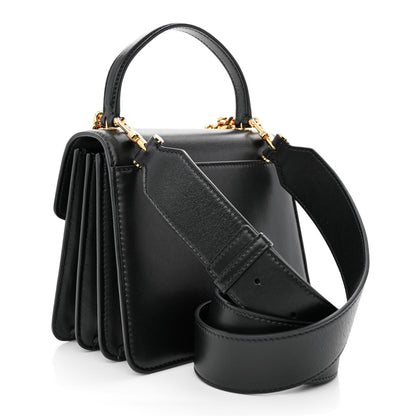 Bulgari Nappa Serpenti Forever Small Maxi Chain Top Handle Bag Black 4 of 10