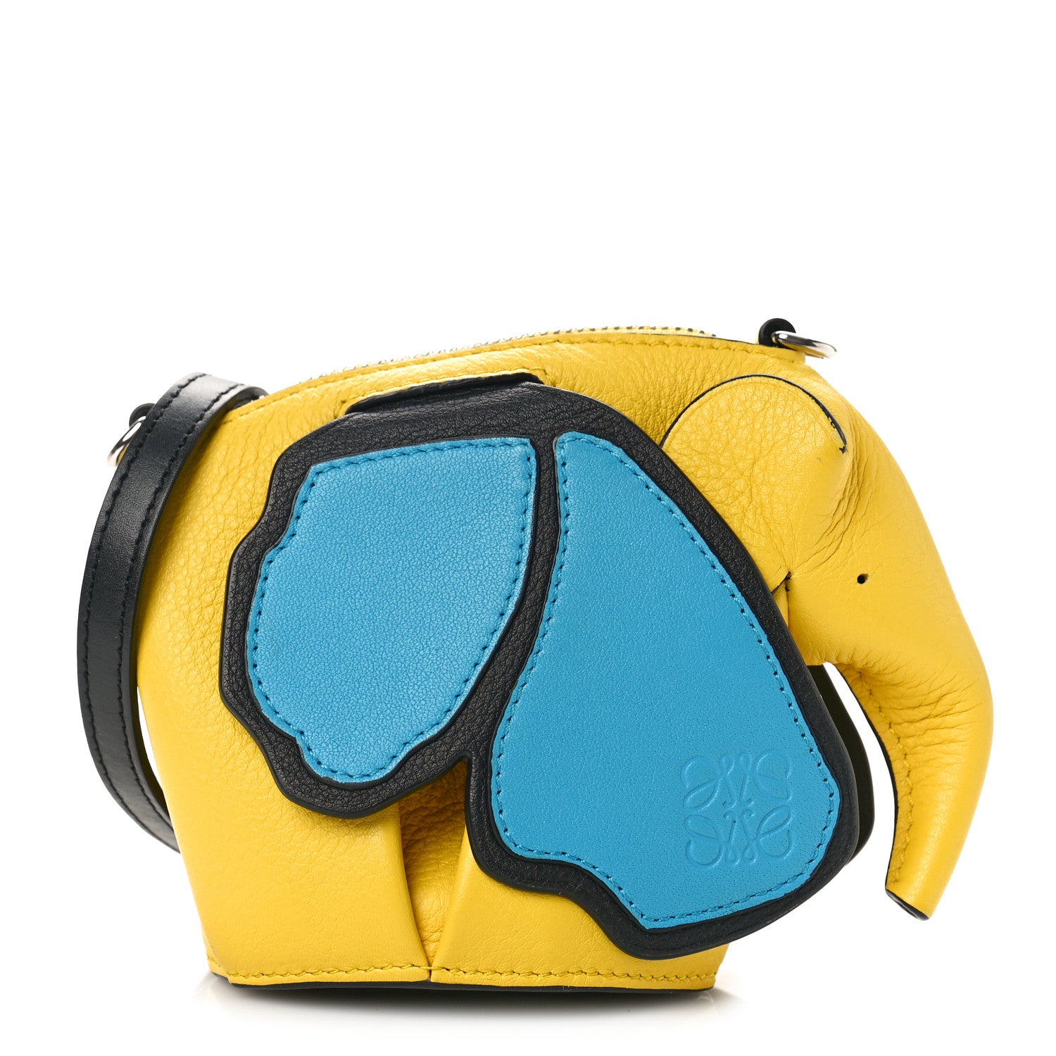 Loewe Calfskin Mini Voysey Elephant Butterfly Crossbody Bag Yellow 1 of 9
