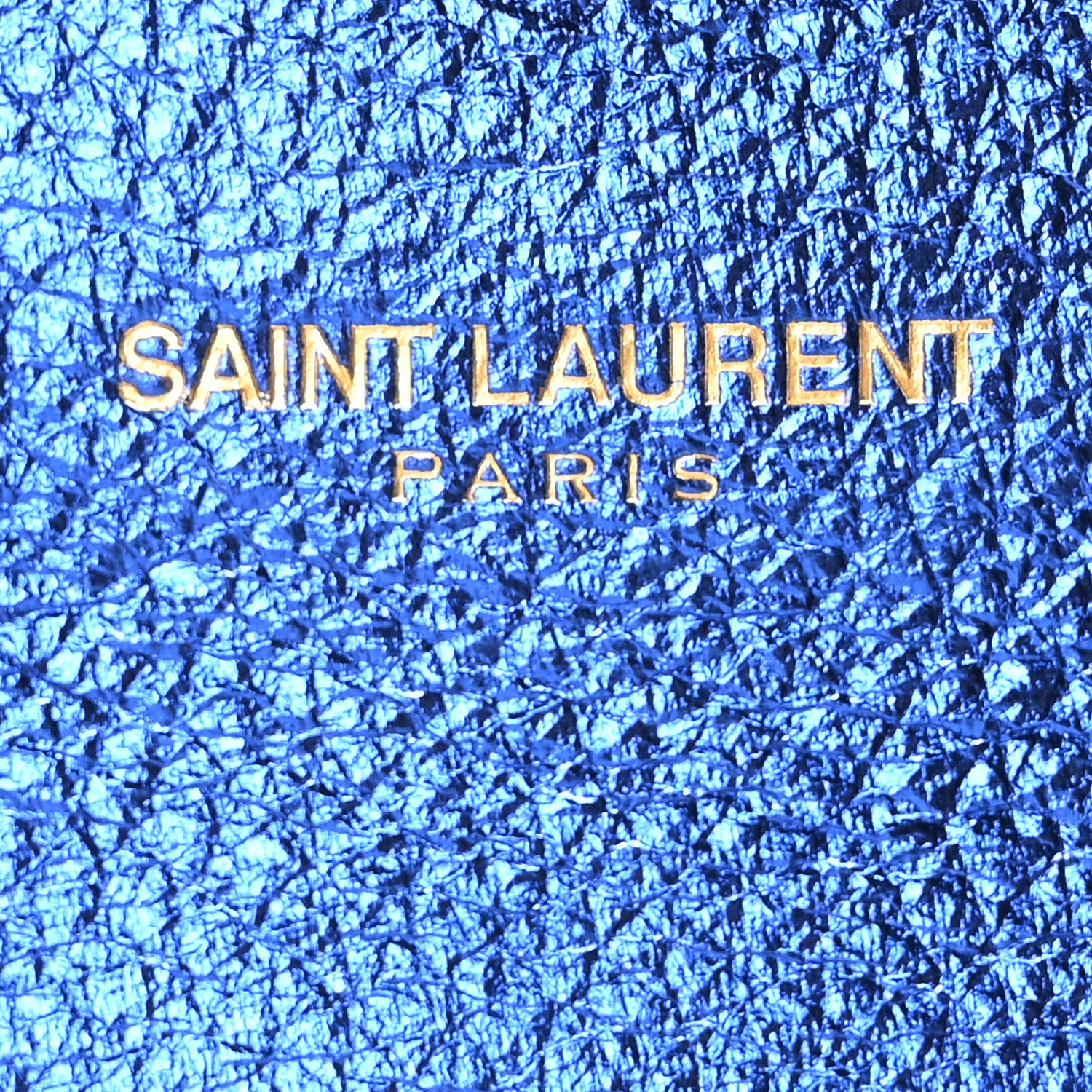 Saint Laurent Metallic Calfskin Small Classic Monogram Kate Tassel Satchel Blue Royal 6 of 10
