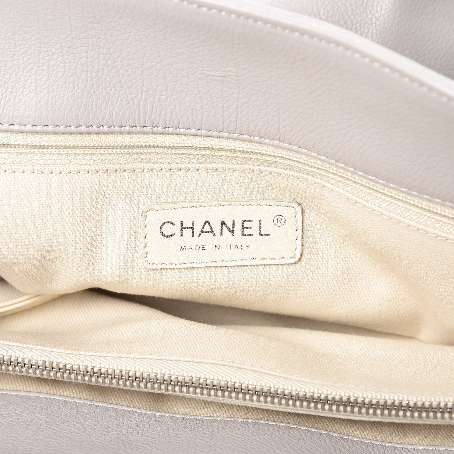 Calfskin CC Tote Grey